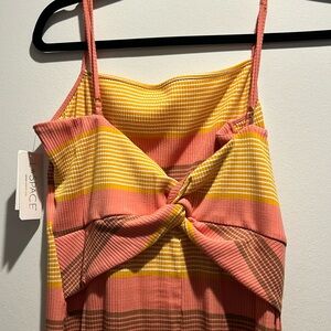 Twist front midi dress